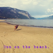 run on the beach